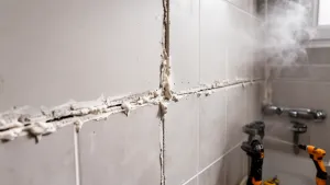 Klejenie płyt gipsowych na ścianę w łazienkach