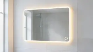 lustro łazienkowe led z włącznikiem dotykowym
